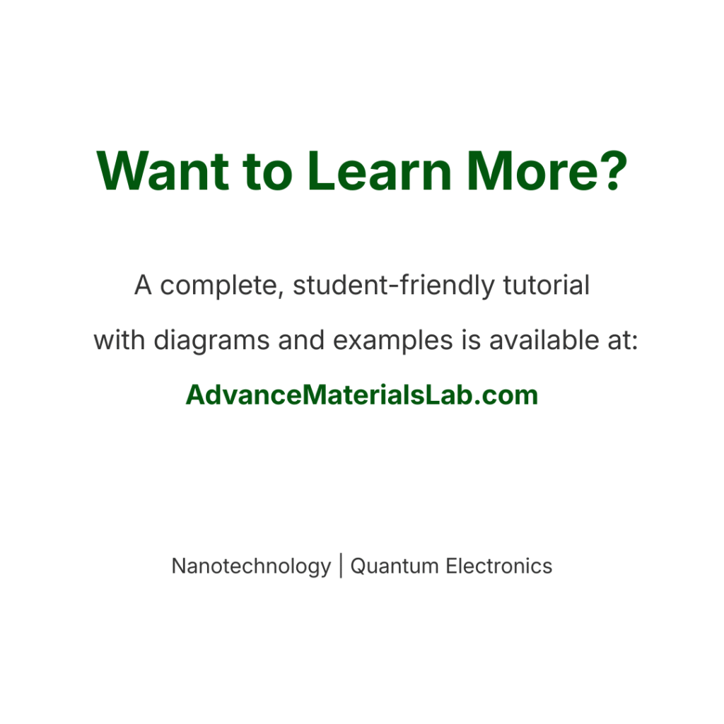 Call-to-action slide directing students to a detailed tutorial on Coulomb blockade and nanoelectronics