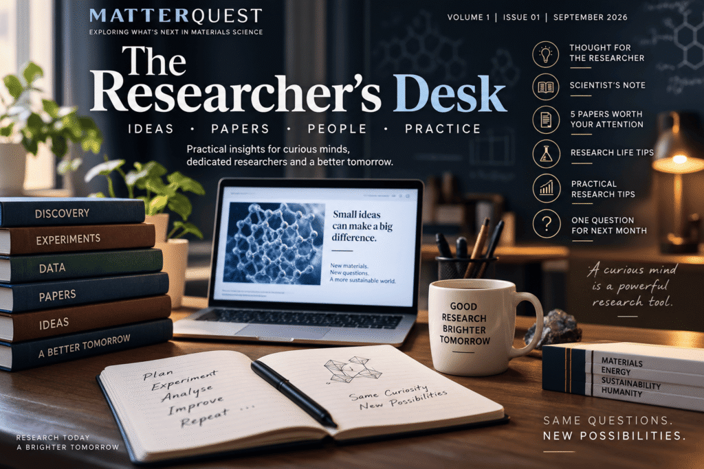 The Researcher’s Desk featuring research tips for PhD students, scientific papers, experiments, data management and research life.